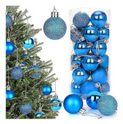 christmas Balls, Christmas Tree Balls Set With 24 Pieces 4cm Christmas Balls Gift