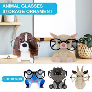 Handsnidad Trä Glasögonhållare Stilfull Djur Glasögon Displayställ Kreativ Glasögonförvaring Rac 2025[D] C