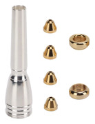 Polerat Metall Trumpet Munstycke Set 3C 3B 2C 2B Musikinstrument Tillbehör