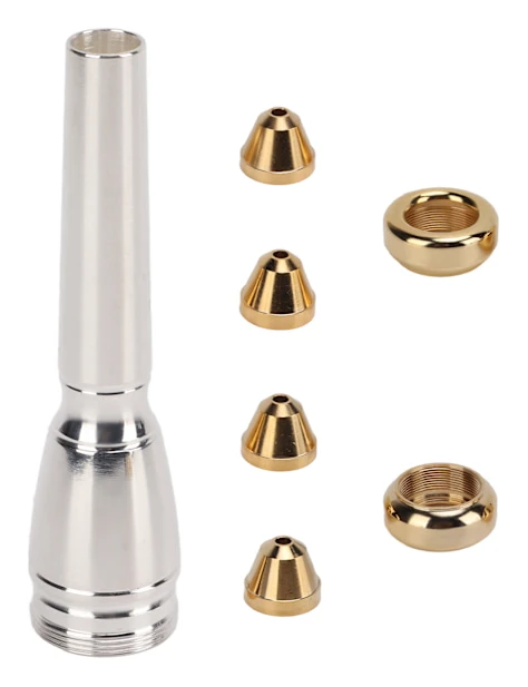 Polerat Metall Trumpet Munstycke Set 3C 3B 2C 2B Musikinstrument Tillbehör