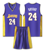 NBA basketuniform LAL lila kostym - nr 24 Kobe Children XL/28 yards (150-155cm)