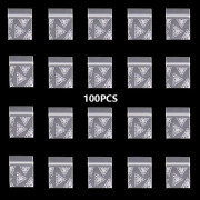 100 st Liten blixtlåsväska Smile Skull Mönster Bärbar förvaring 05