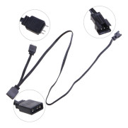 5V RGB Splitter Hub för /MSI 5V 3Pin LED Controller、LED Splitter Hub med 50CM 3Pin förlängningssladd Perfekt för RGB