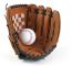Brun svart basebollhandske 1 st, softbollhandske, justerbar