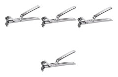 4-pack Hushållsvarma Små Återanvändbara Klämmor Köksfat Matskål Anti-brännskada Hämtare Rätter Bärbar Klämma Tångar Bordsporsgrepp Anti-brännskada Klämmor