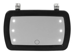 universal solskyddsspegel för bil, sminkspegel för bil, unik spegel LED-design