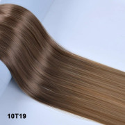 Jeedou Synthetic Invisible Wire One - Piece Rakt hårförlängning Lätt att bära Lila Blå Blond Ombre Naturligt utseende