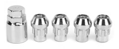 4 ST M12x1,5MM Bilhjulsmuttrar Lås 32MM Höjd Stål Universal Stöldskydd Hjulmutter Säkerhet för Bilar