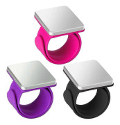 3 st Magnetisk Nåldyna Handled, Magnetisk Sömnåldyna, Magnetisk Nålhållare Armband för Sömnad [DB] as shown