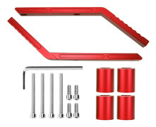 Ersättningshandtag i aluminiumlegering för Jeep Wrangler JK 2007 2018 Röd