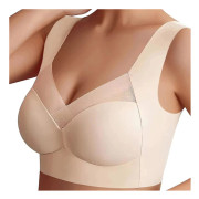 Bekväm Trådlös Formande BH för Kvinnor, Push Up Sömlös Sport-BH Plus Size