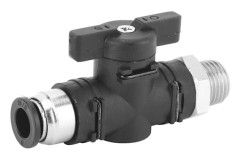 Pneumatisk manuell ventil 8 mm snabbkopplingsbrytare Luftrörskarv med BSPP hangängaBC8-02