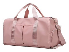 Vattentät Duffel Weekender Bag Rosa För Kvinnor och Män Simning Sport Resa Gym Ba