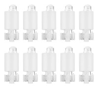 10 st Arkad Videospel LED Ljus Knapp Switch Vit Lampa Tillbehör