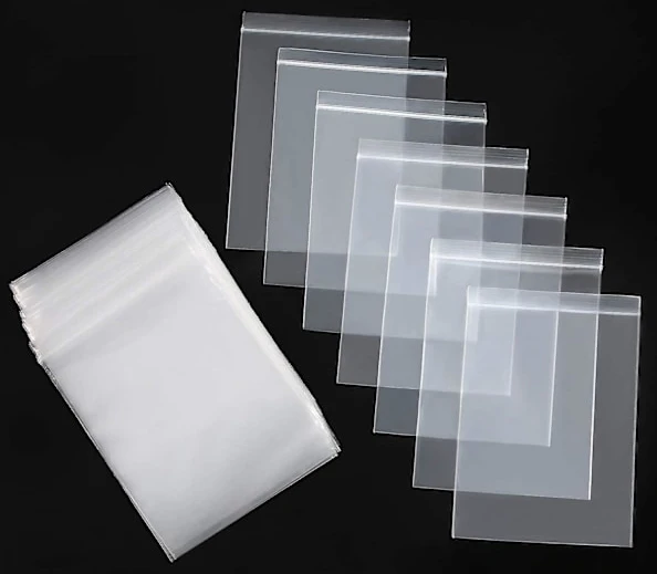 200 st små Ziplock-plastpåsar, 3,5 x 5 tum Återförslutningsbara Självtätande Dragkedja Transparenta Plastpåsar för Smycken, Kakor, Godis, Födelsedagsfest Självtätande