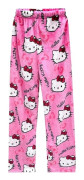 Katt-Cartoon Pyjamasbyxor för Kvinnor Flanell Bekväma Sömnbyxor