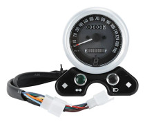 CG125 Retro LED Motorcykel Hastighetsmätare Bränslemätare Multifunktionellt Instrument