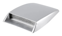 Universal Auto Car Air Intake Scoop Hood Vent Sticker Silver