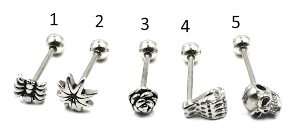 Tungpiercing/Öronpiercing & Barbeller & Stavar