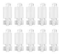 Vita LED-tryckknappar för arkadspel – Set med 10