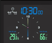 Vattentät väggklocka för badrum Duschklockor Timer Digital elektronisk väggklocka Kök Tvättrum T