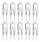 10x G6.35 Halogenlampa 20W Dimbar 12V GY6.35 Varmvit 2700K Halostar