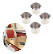 4st Dryckeshållare Universal Kopp Dryckeshållare Burkställ Rostfritt Stål Drop In Dryck Kopphållare För Pokerbord Soffa|dryckeshållare|
