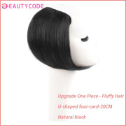Skönhet Syntetiskt osynligt sömlöst hårkuddar Klämda i ett stycke Hårförlängningsfoder av naturligt hår Top Side Cover Hairpie