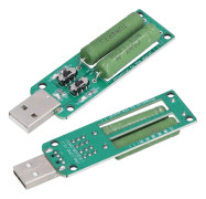 2st USB-belastningstestare justerbart motstånd elektronisk testmodul 1A 2A 3A urladdningstillbehör