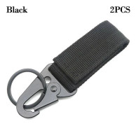 2st Webbing Hängande Spänne Nyckelring SVART Black