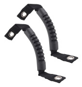 2 st Grab Handles Svart Bakre Sätes Säkerhetsgrepp Vadderade Rullstänger för Wrangler JK TJ