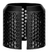 Magnetiskt yttre filterskydd för HS01/HS05 Ersättningsfäste Hårstylingsfilter Black