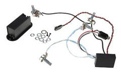 2-bands Aktiv Basgitarr EQ Equalizer Förförstärkarkrets Pickup Svart