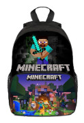 Minecraft 3d- printed Barn Pojkar Flickor Ryggsäck Toddler Ryggsäck Skolväska Dagis Bokväskor Ryggsäck B