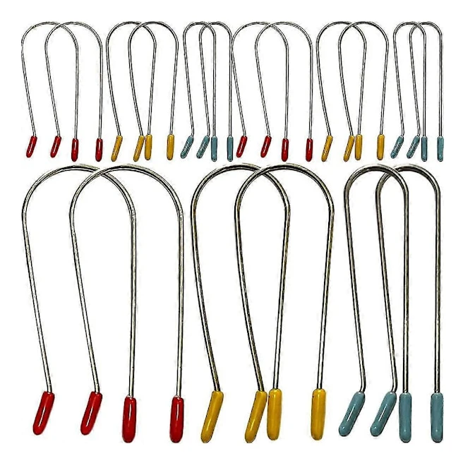 24 st Hot Curler Clips Ersättningsclips för varmvalsar Hållande stift för hemmet och salongen