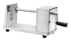 Potatisspiral Skärare Manuell Pommes Frites Potatischips Twistad Skivare för Grill