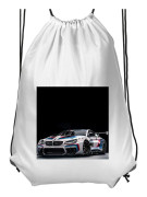 Praktisk Gympapåse | Sportväska för Vuxen BMW M Power illustration - Vit racingdesign närbild konst