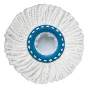 Roterande Mopphuvud, Bomulls huvud 16cm Universal Moppduk 2st (Blå)