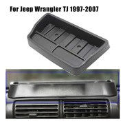 För Jeep Wrangler Tj 1997-2007 Bil Centerkonsol Dash Fack Instrumentbräda Förvaringslåda Organizer Mobiltelefon Bilnyckel Fäste Hållare