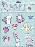 Handbok klistermärke Björn mönster för journalföring Scrapbooking Dagbok Album Anteckningsbok Sweet Rabbit Radish
