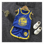 Barn Basket Uniform Sportkläder Uniformer Blå Blue 140CM