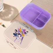 Kawaii K-Pop Demon Hunters Bento Lunchbox för barn - Present för matförvaring med stor kapacitet