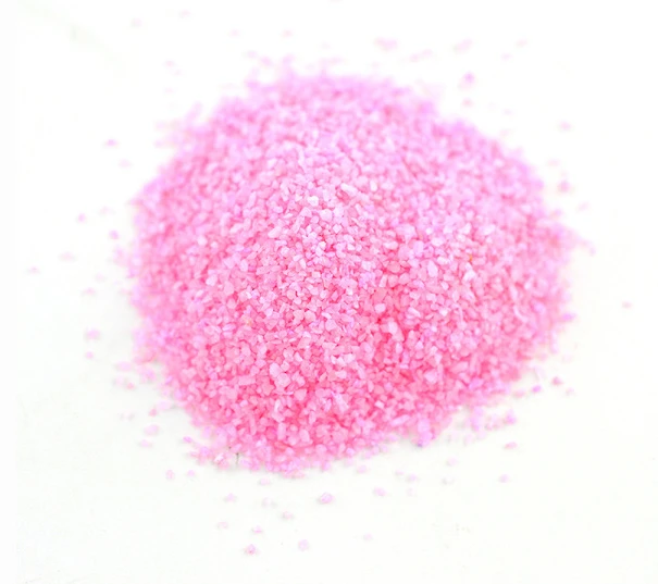 Självlysande sandfyllmedel Epoxiharts Hantverksfyllning Sand Färgglad målningsdekor Återvinning Landskapsarkitektur Sandpartiklar för gör-det-själv Pink
