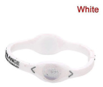 Jon-driven Energibalanserande Sportarmband Silikonarmband Gåva White