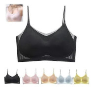 Windy BH, Windy BH Sömlös Ultratunn, Sömlös Ultratunn Plus Size Ice Silk Komfort-BH - Perfekt Svart 4XL