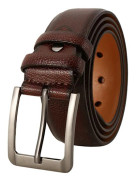 Mordely Belts for Men Genuine Leather Belt for Jeans Dress Black Brown Regular Big and Tall Size for Father's Day Gift, - Coffee 110cm