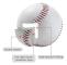 Generiska 2-pack Baseboll Mjukt Läder PU Gummi Läder Baseboll Sydd T-boll Träning Baseboll Sport för Ungdomar och Vuxna