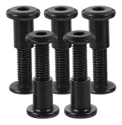 5 Set Bindningsskruv M6x25 Bultlock Mutter Försänkt Bälte Tunnmutter Anslutning