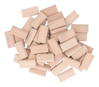 50 st träpluggpropp bokinsättningspluggblock för träbearbetning möbel skarvning 6x20x40MM