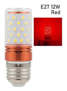 LED Majslampa färgglada Glödlampor Majslampa RÖD E27 12W E27 12W röd